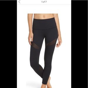 Zella black high waist moto leggings size S